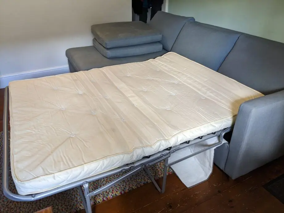 John Lewis Light Blue Corner Sofa Bed
