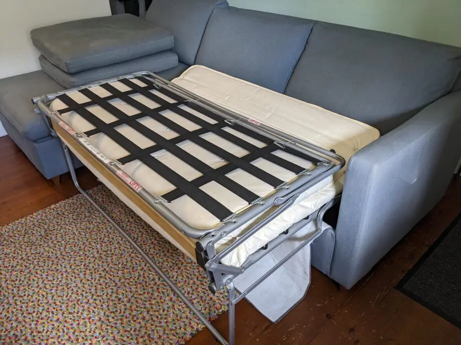 John Lewis Light Blue Corner Sofa Bed