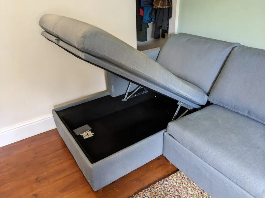 John Lewis Light Blue Corner Sofa Bed