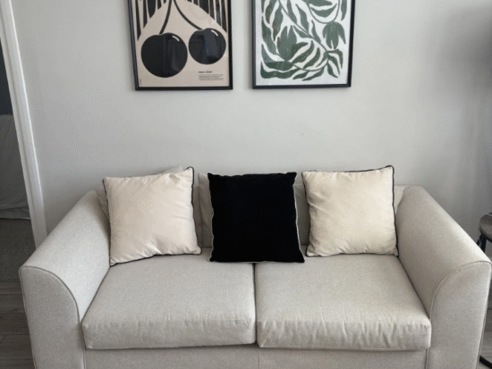 DFS Cream 3 Seater & 2 Seater Sofa Set