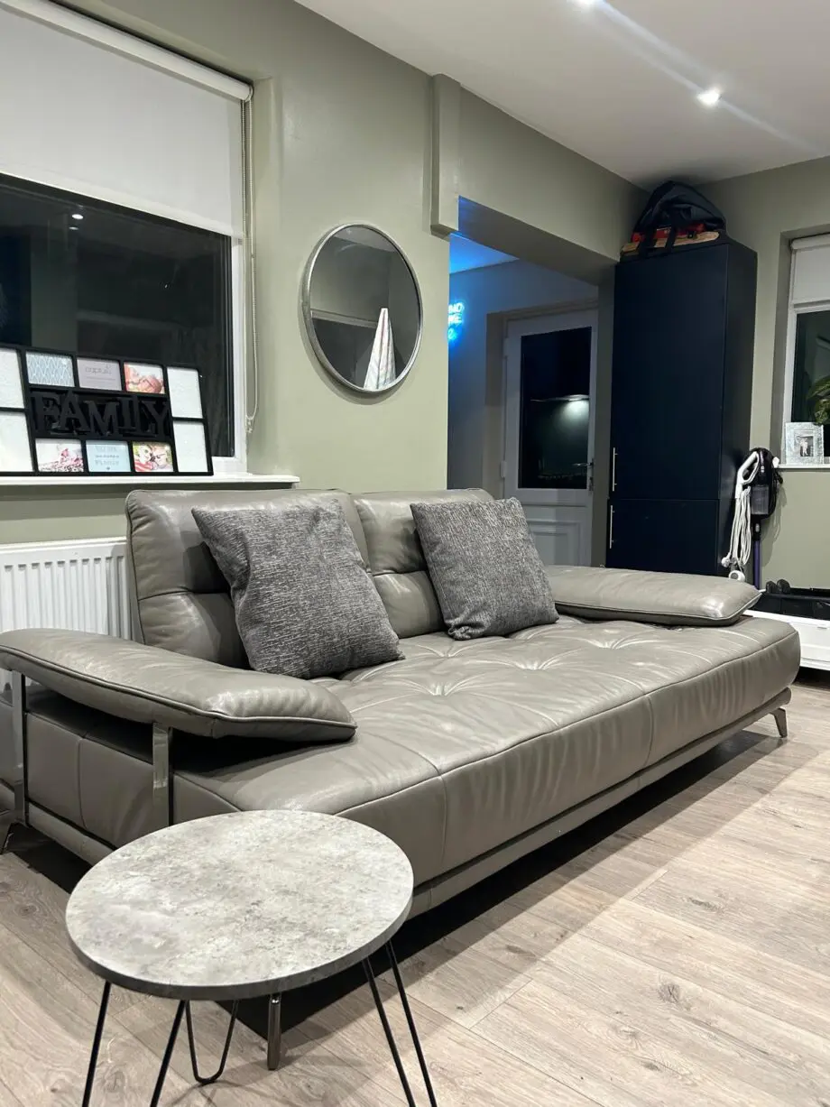 Grey electric 4 seater sofa scs