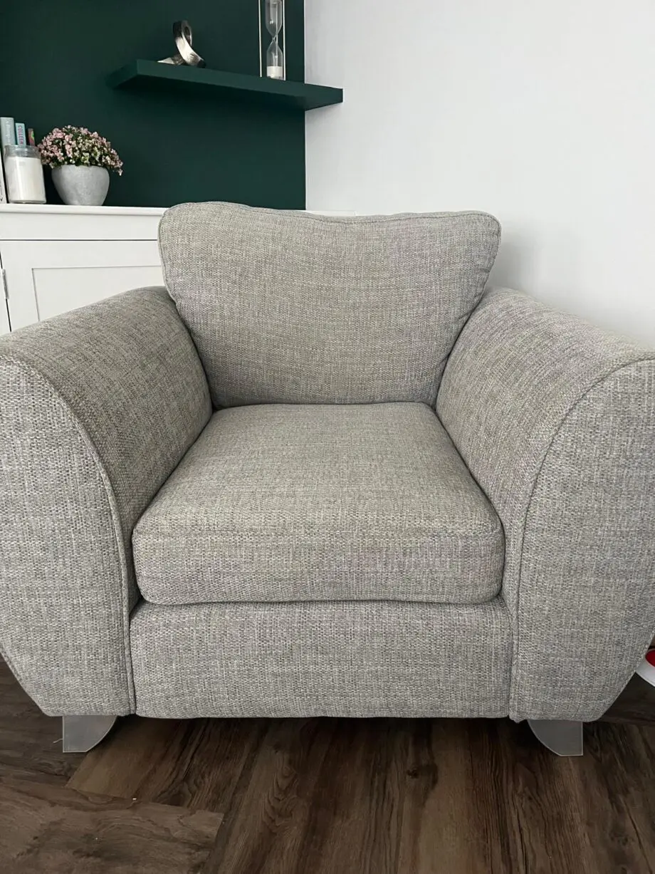 DFS Grey 3 Seater Sofa & Armchair