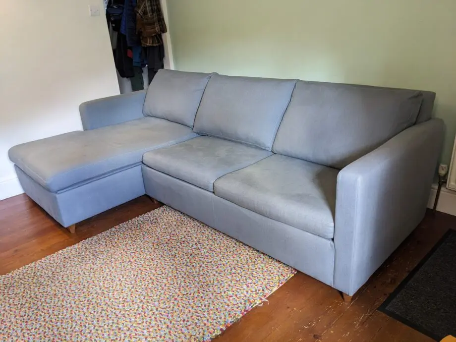 John Lewis Light Blue Corner Sofa Bed