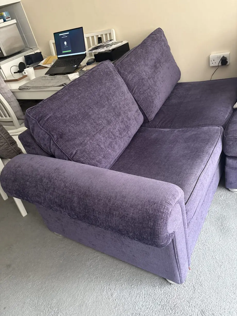 two 2 seater sofas