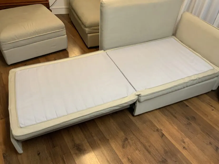 3seat sofa bed with separate storage module (Ikea vallentuna beige)