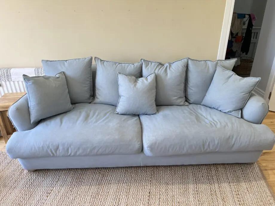 Loaf smooch sofa in powder blue