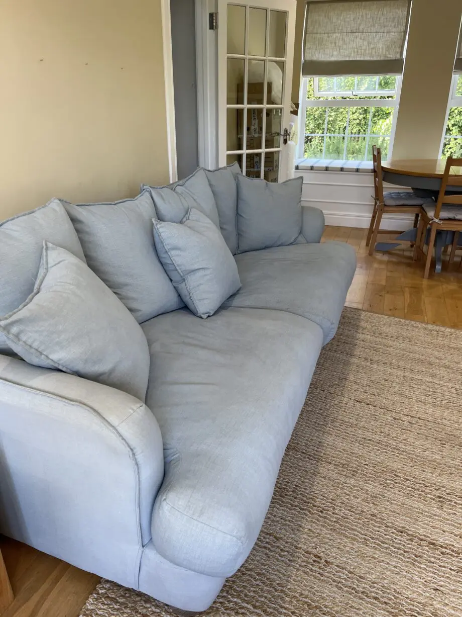 Loaf smooch sofa in powder blue