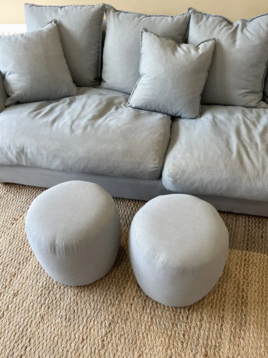 Loaf smooch sofa in powder blue