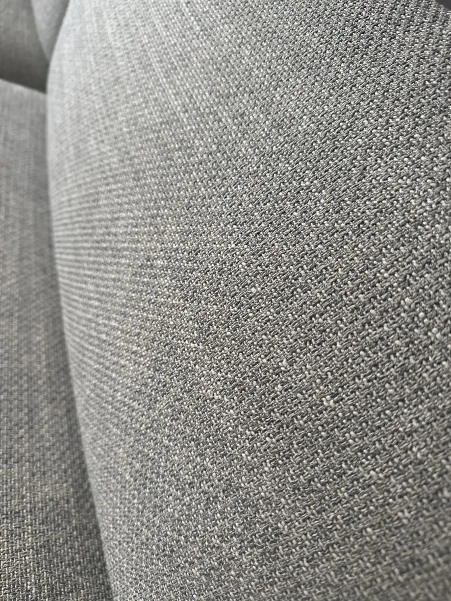 Two grey sofas