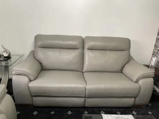 Fab furniture leather 3 seater manual sofa
