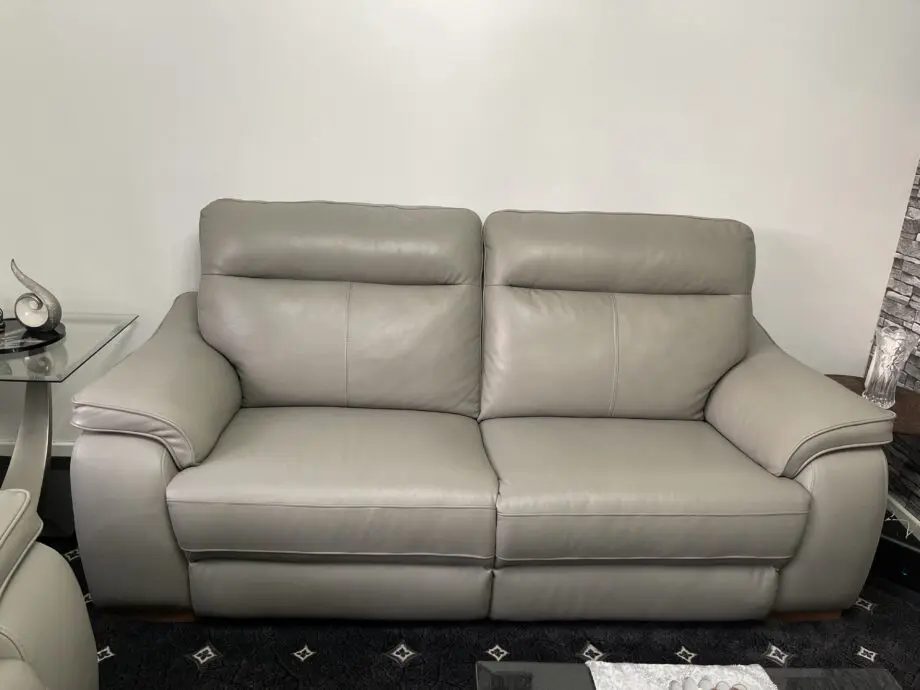 Fab furniture leather 3 seater manual sofa