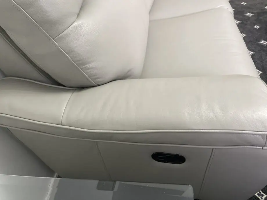 Fab furniture leather 3 seater manual sofa