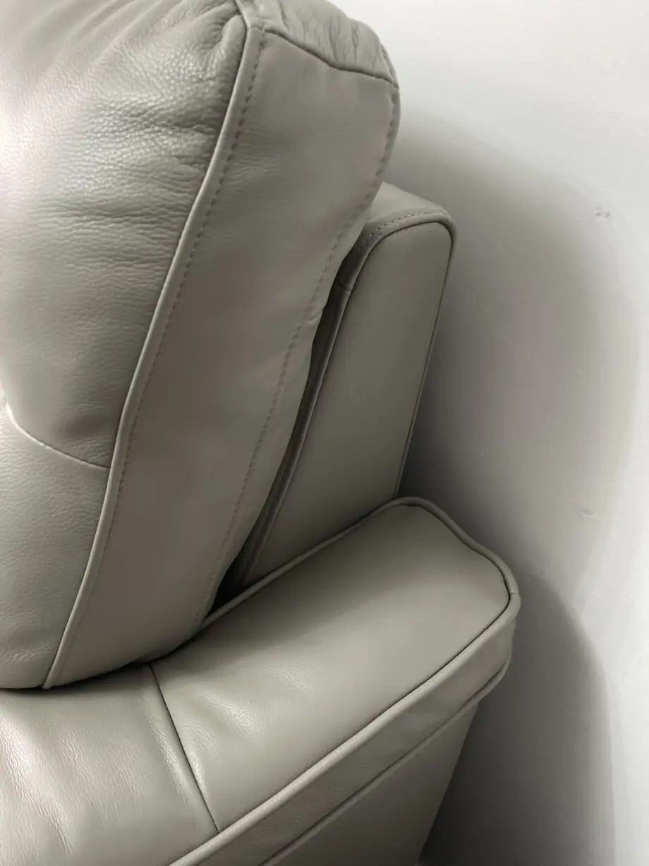 Fab furniture leather 3 seater manual sofa
