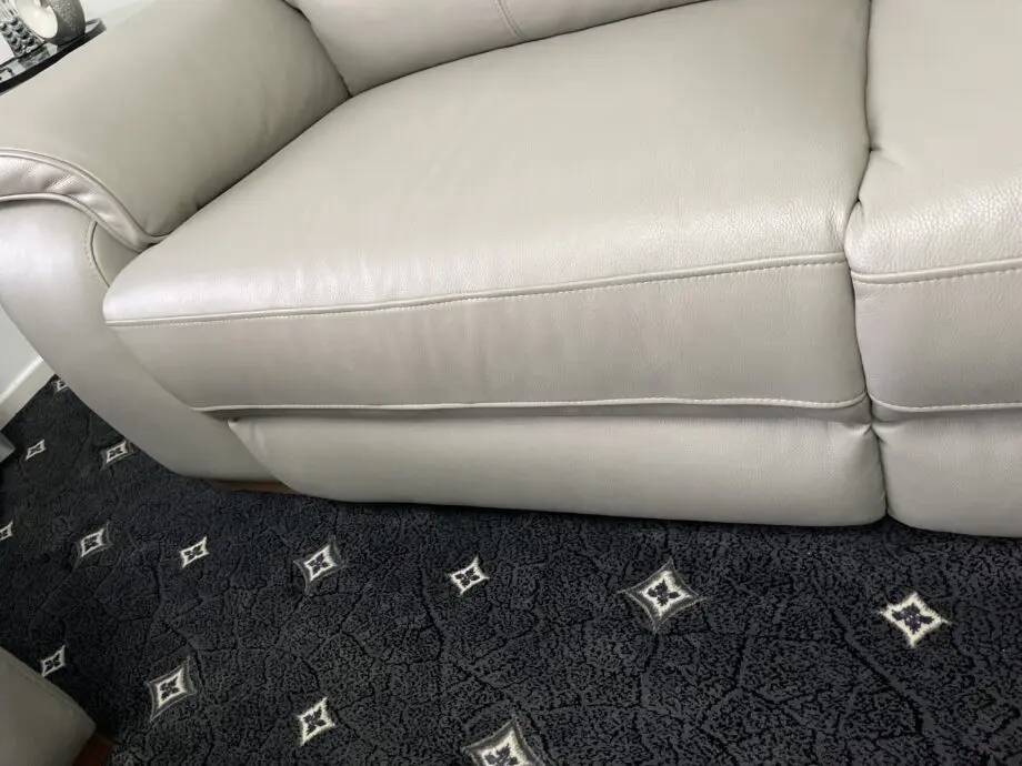 Fab furniture leather 3 seater manual sofa