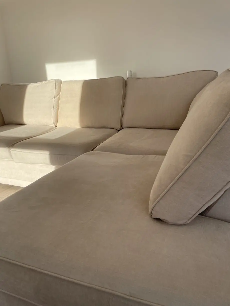DFS Orka Cream Left Hand Facing Arm Open End Corner Sofa
