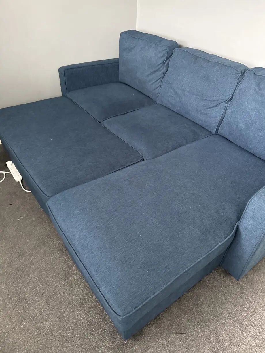 Dunelm Kayden Woven Reversible Trundle Corner Double Sofa Bed