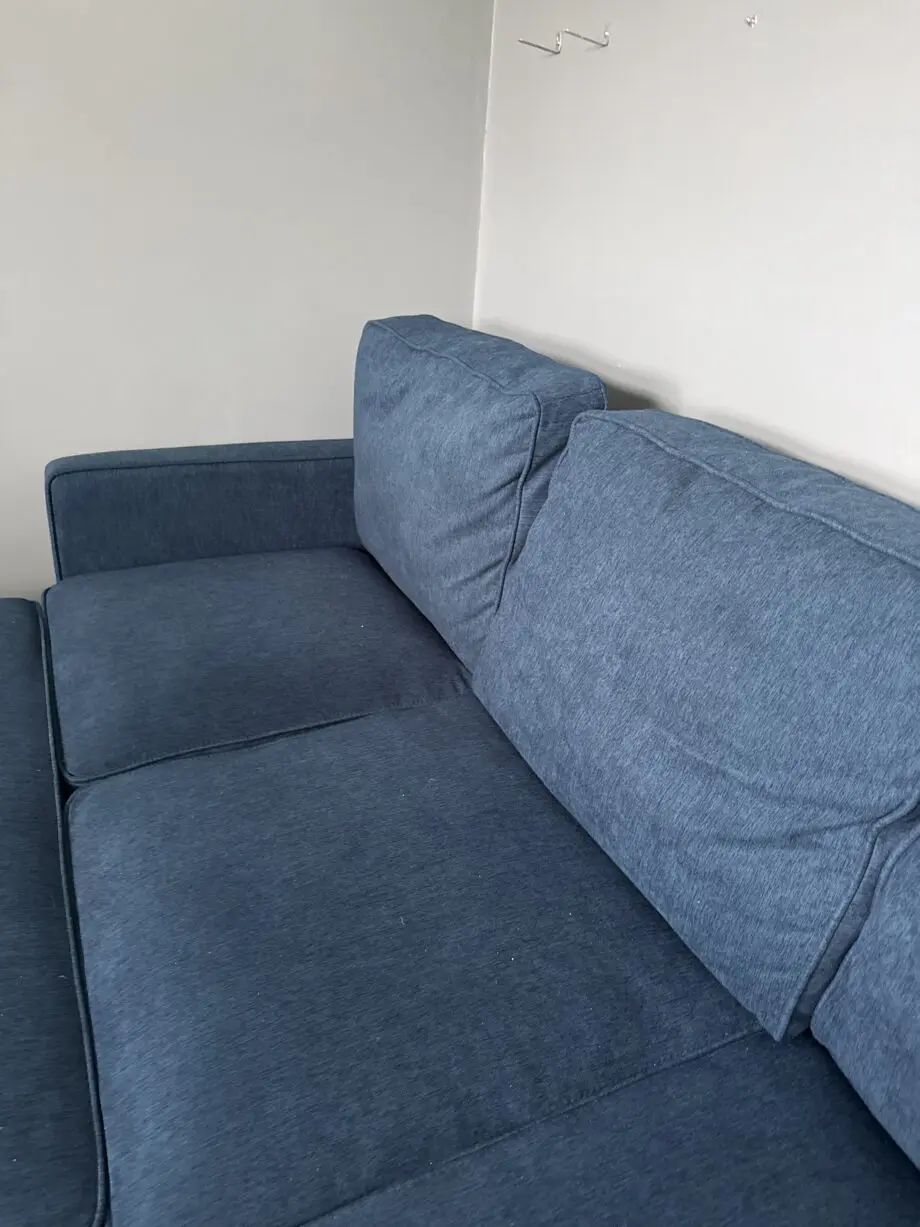 Dunelm Kayden Woven Reversible Trundle Corner Double Sofa Bed
