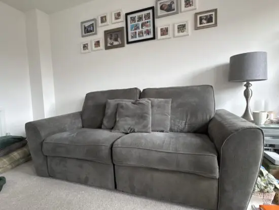 DFS Grey Orka 3 Seater Power Recliner