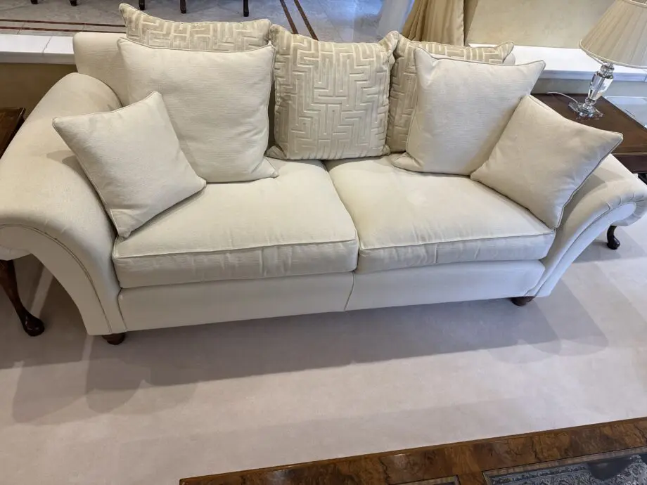 Designer sofas that been bought from Harrods department store in London