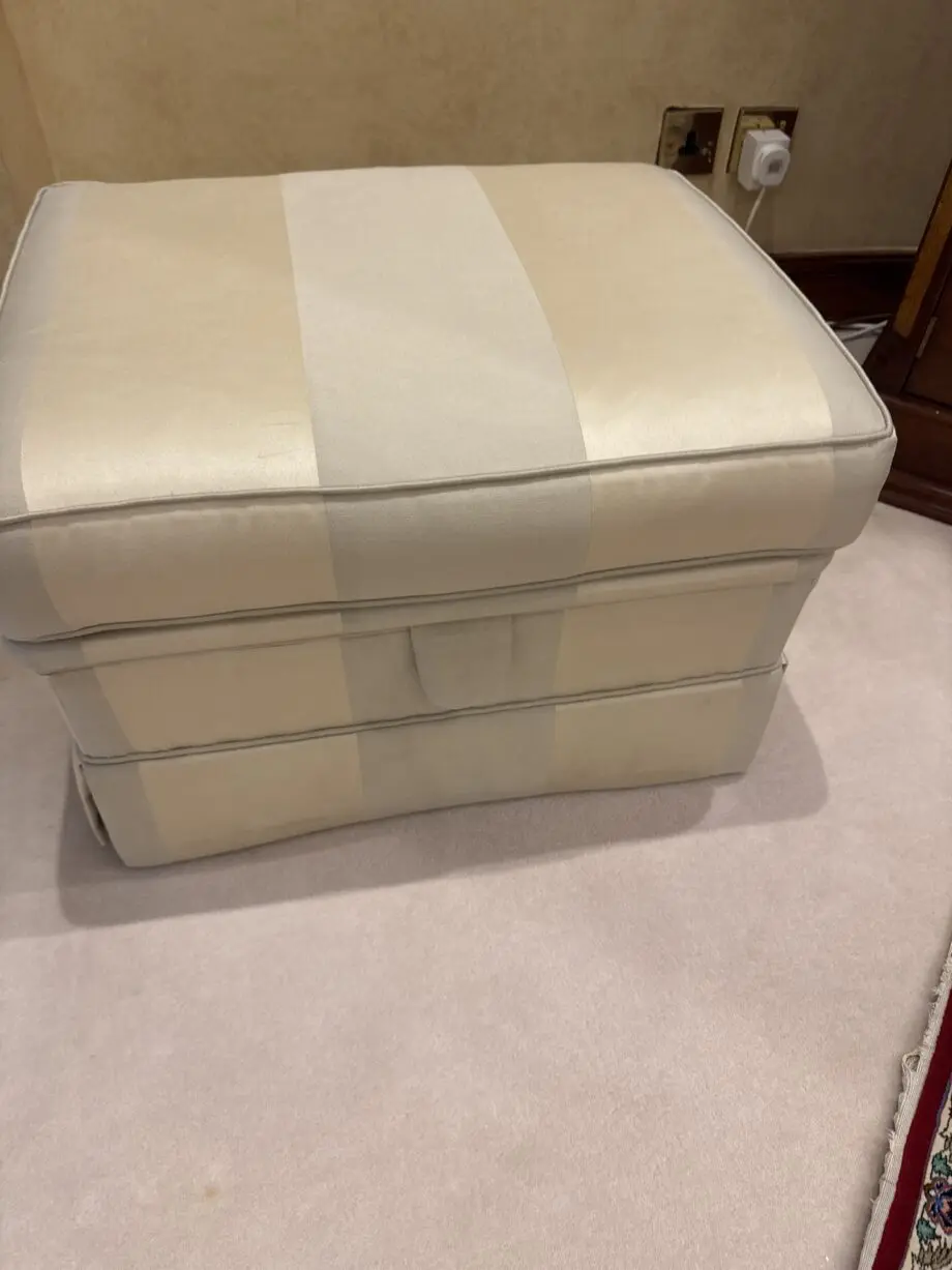 Designer sofas that been bought from Harrods department store in London