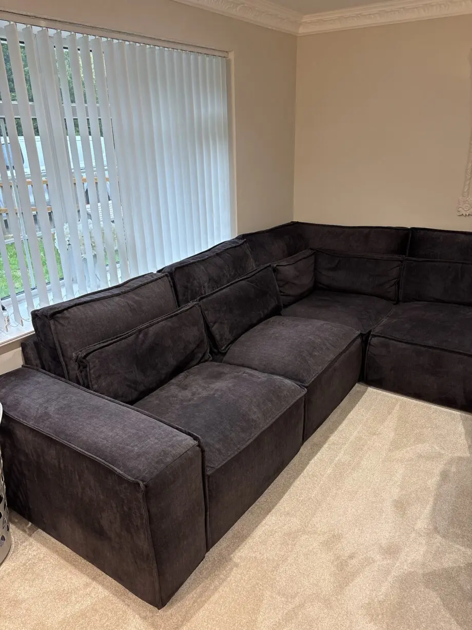 Black Sofa Club Corner Sofa Like New