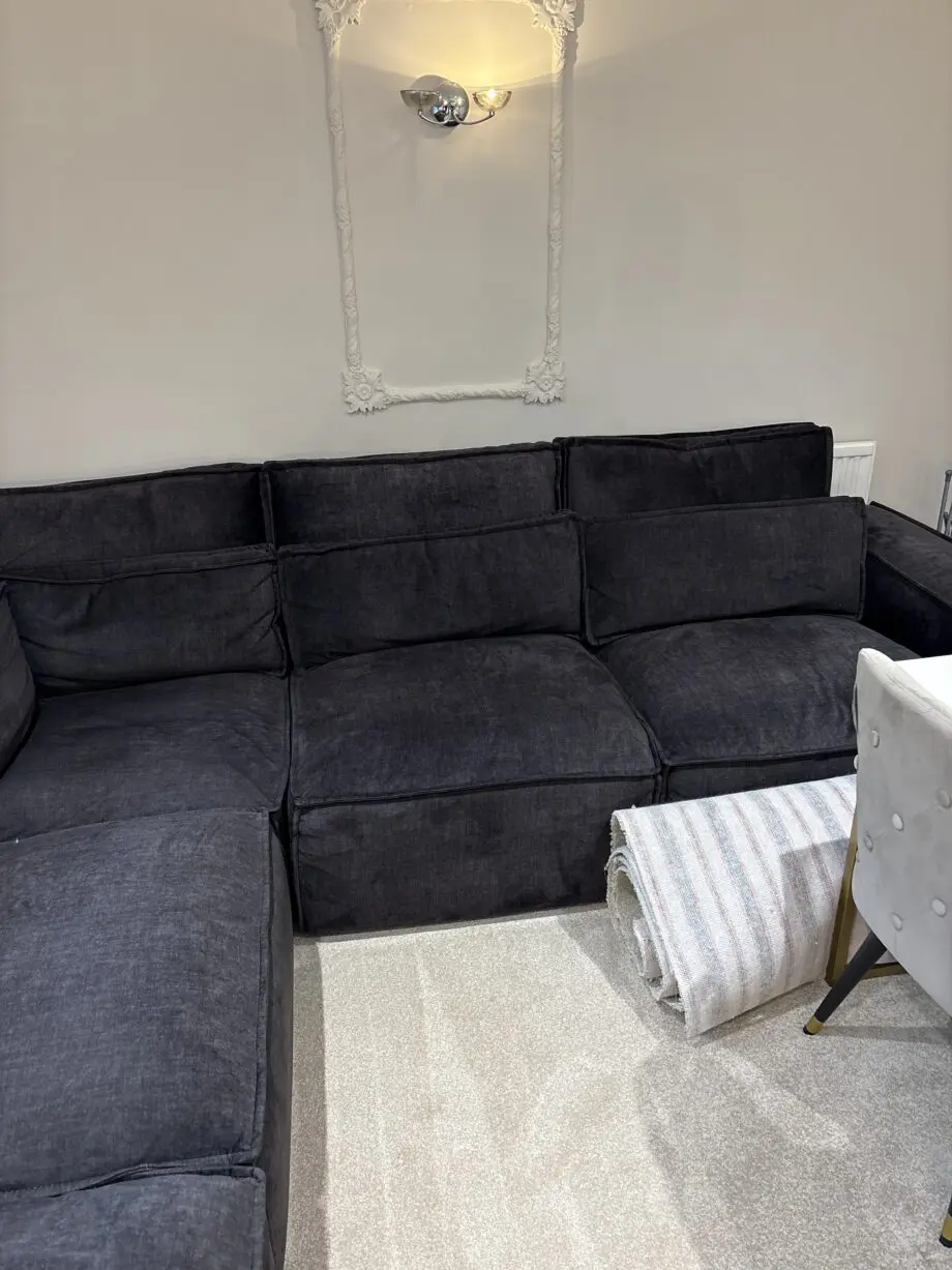 Black Sofa Club Corner Sofa Like New