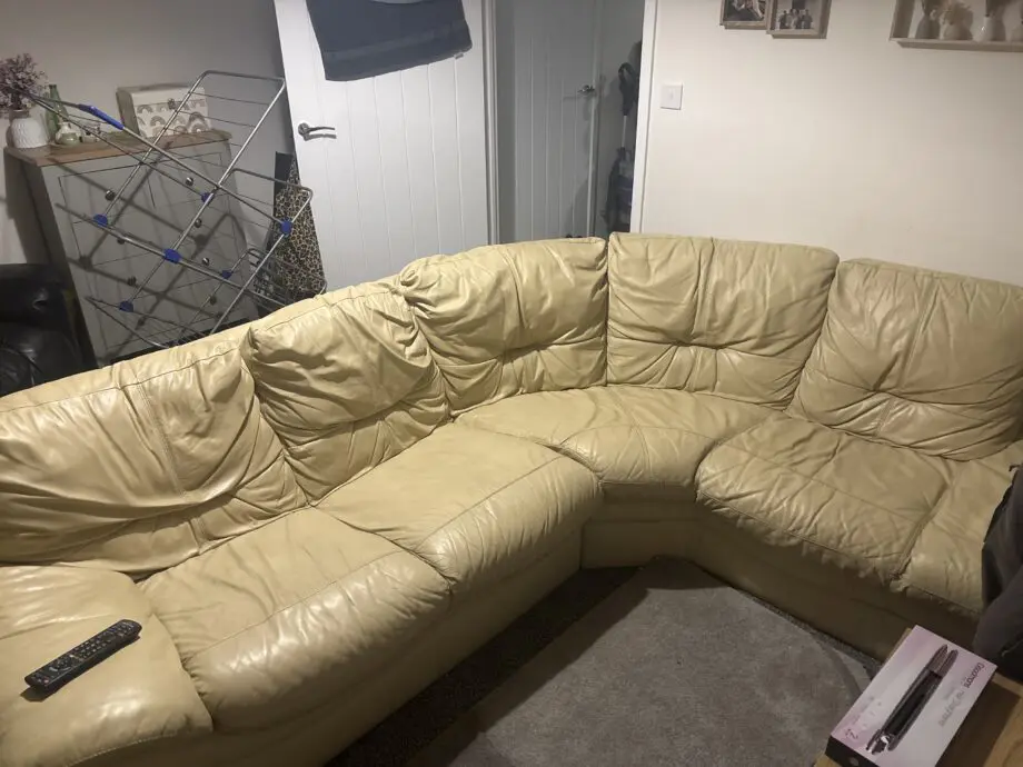 cream corner sofa