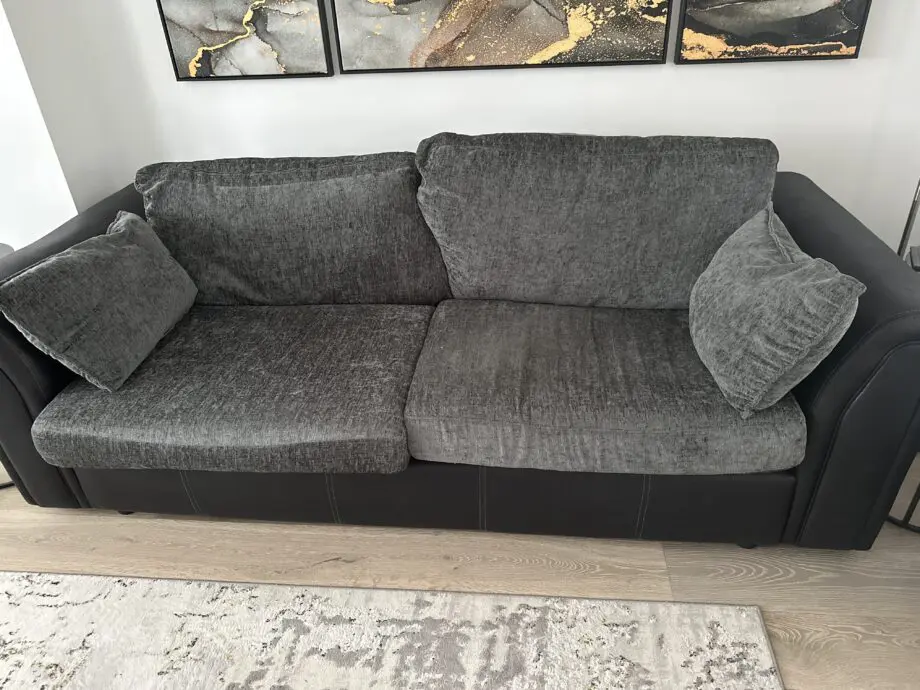 DFS Rhombus charcoal black sofa set