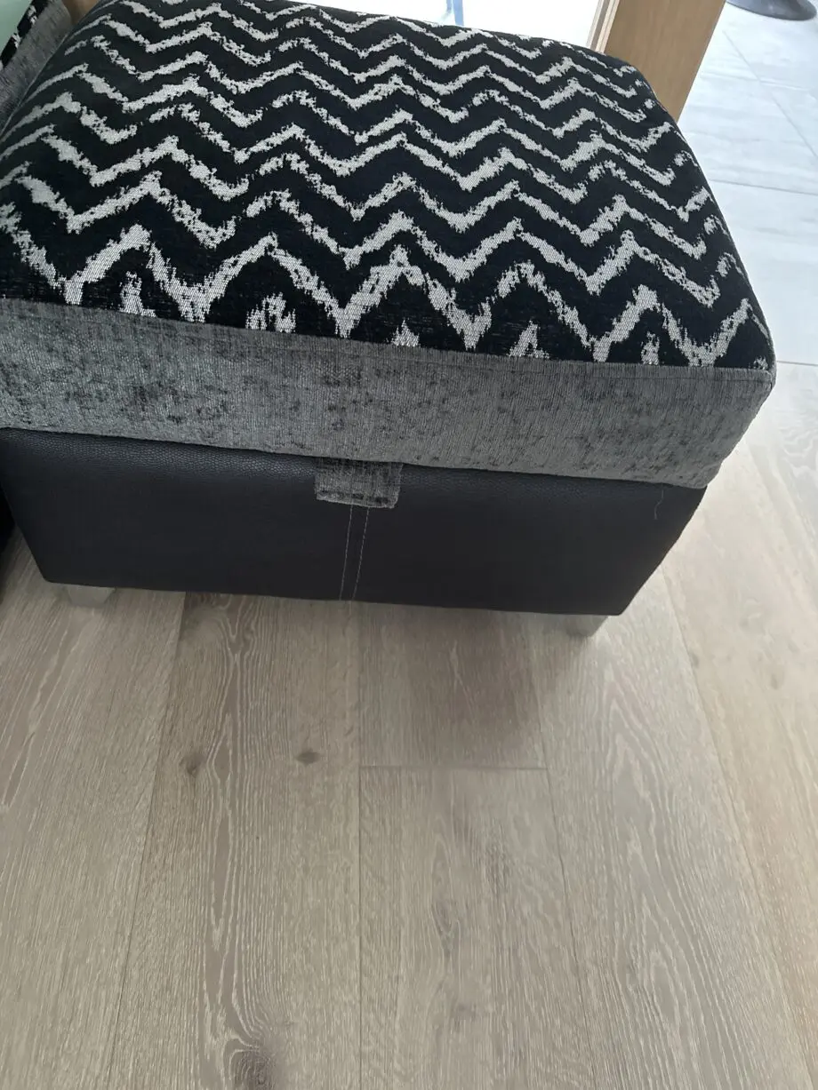 DFS Rhombus charcoal black sofa set