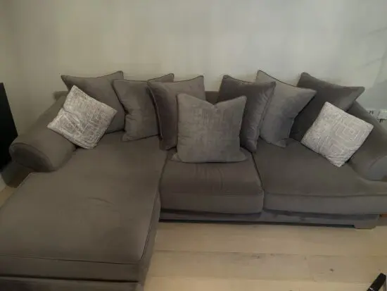 Tides Home & Garden Brentwood grey sofa
