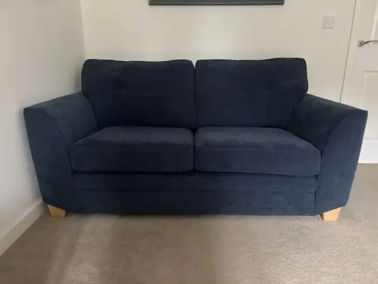 Dfs Jorge 2 seater sofa dark blue