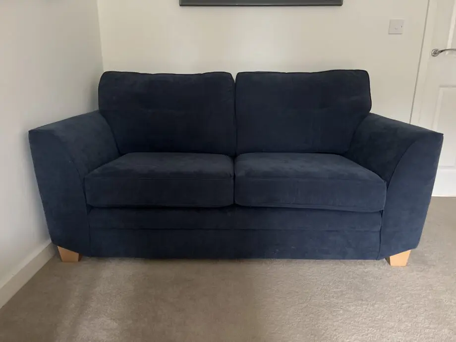 Dfs Jorge 2 seater sofa dark blue