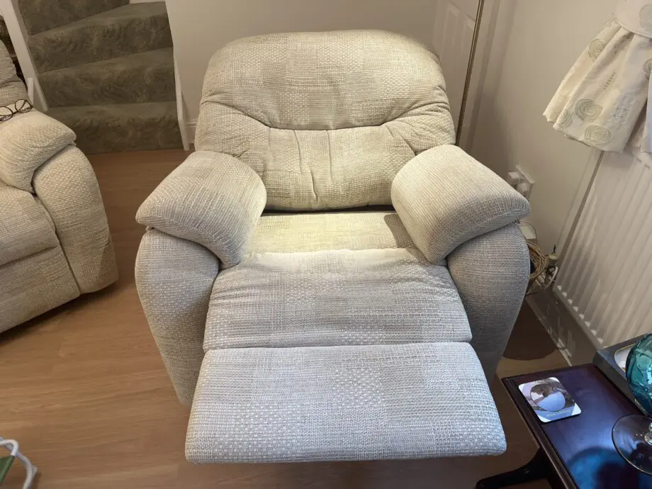 2 Arthur llewellyn G plan, power recliner chairs