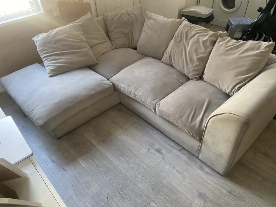 Grey corner sofa