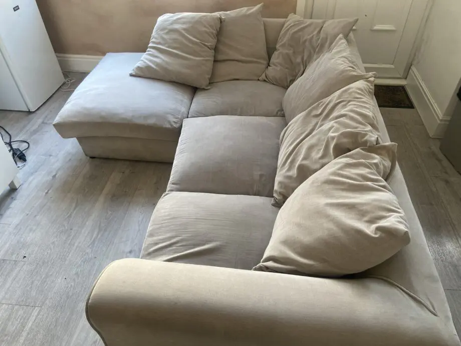 Grey corner sofa