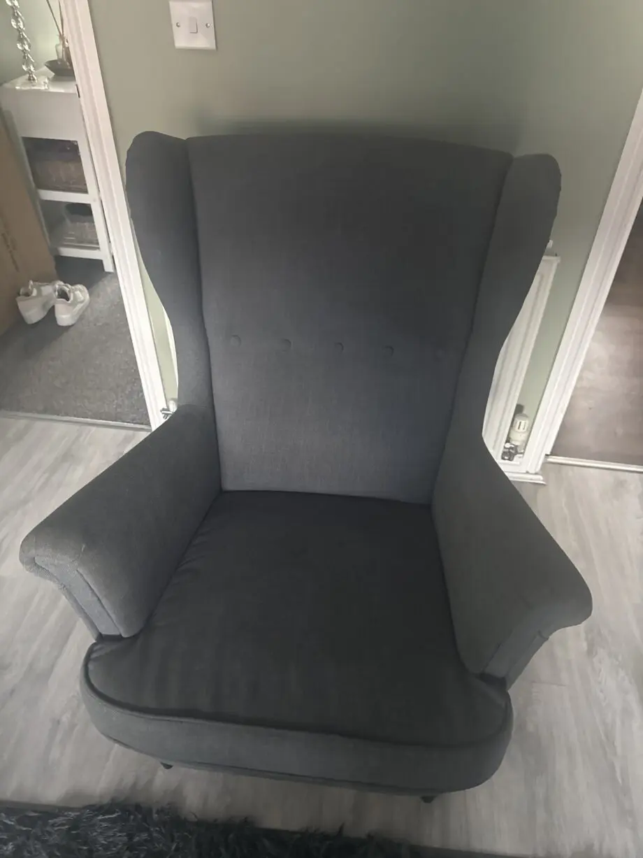 IKEA armchair with footstool