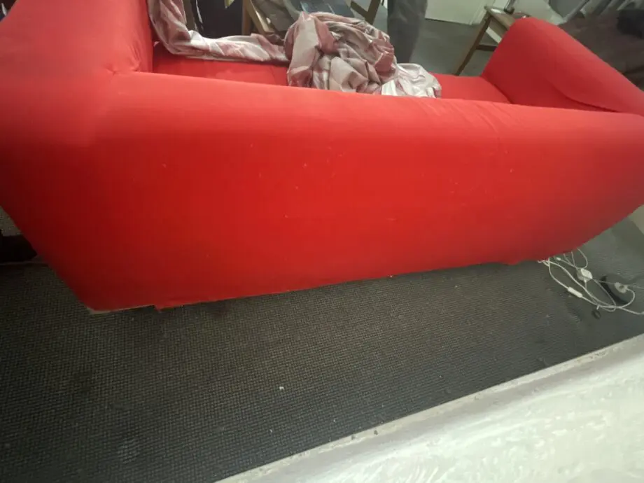IKEA Red 3 Seater Sofa