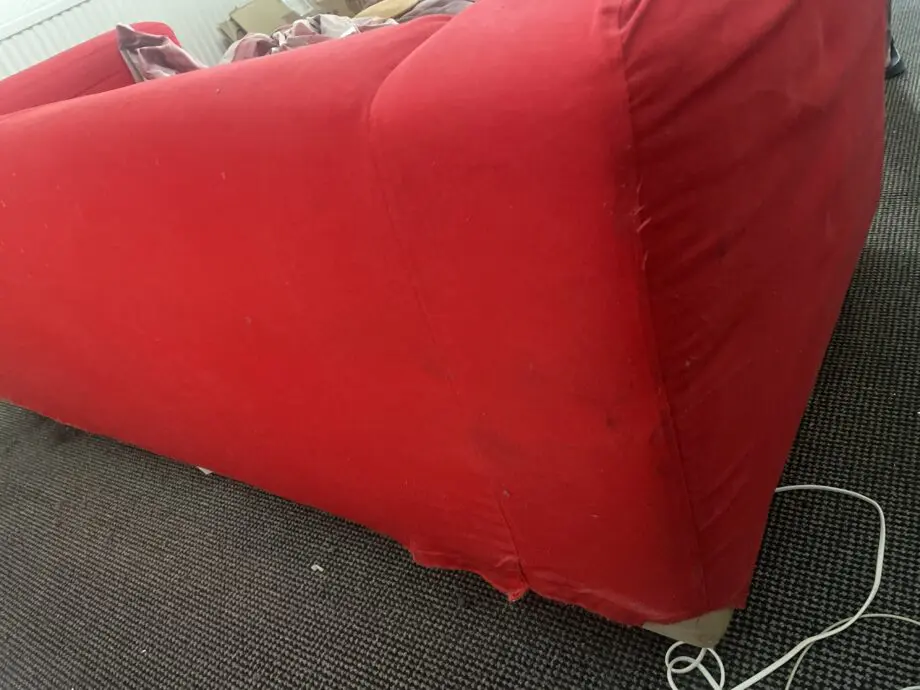 IKEA Red 3 Seater Sofa