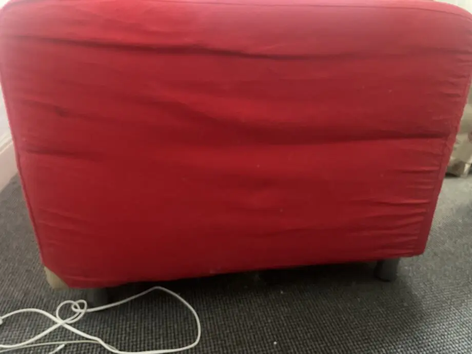 IKEA Red 3 Seater Sofa