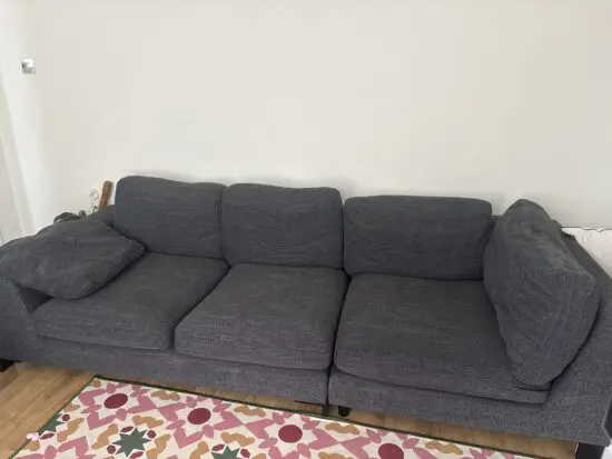 Charcoal dfs corner sofa