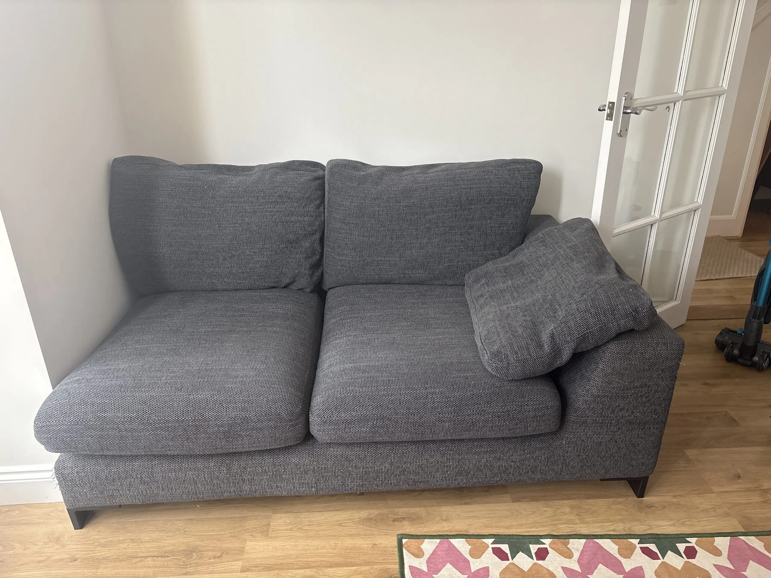 Charcoal dfs corner sofa