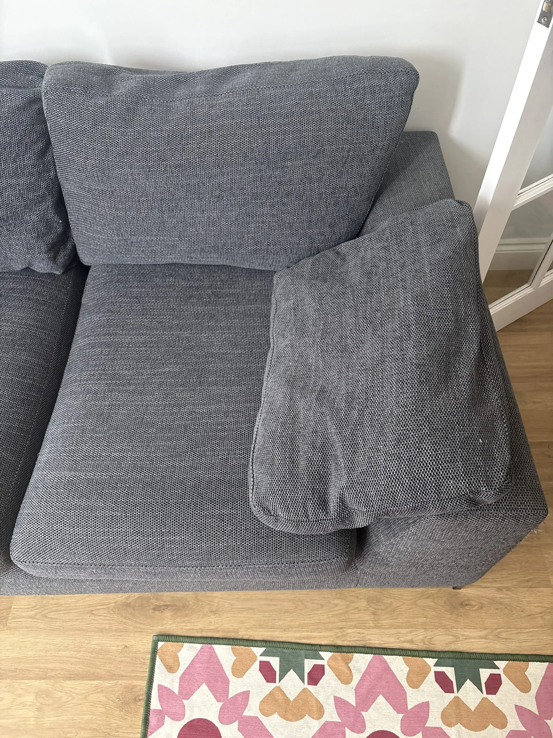 Charcoal dfs corner sofa