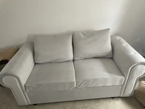 Brand new sofas literally never even sat on brought them. I cannot stand them need them gone as soon as possible.