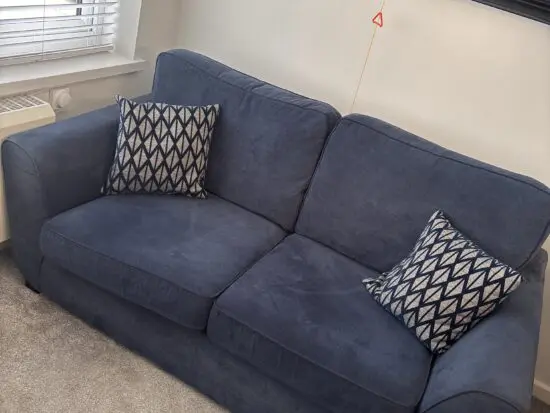 Navy 2 seater sofa