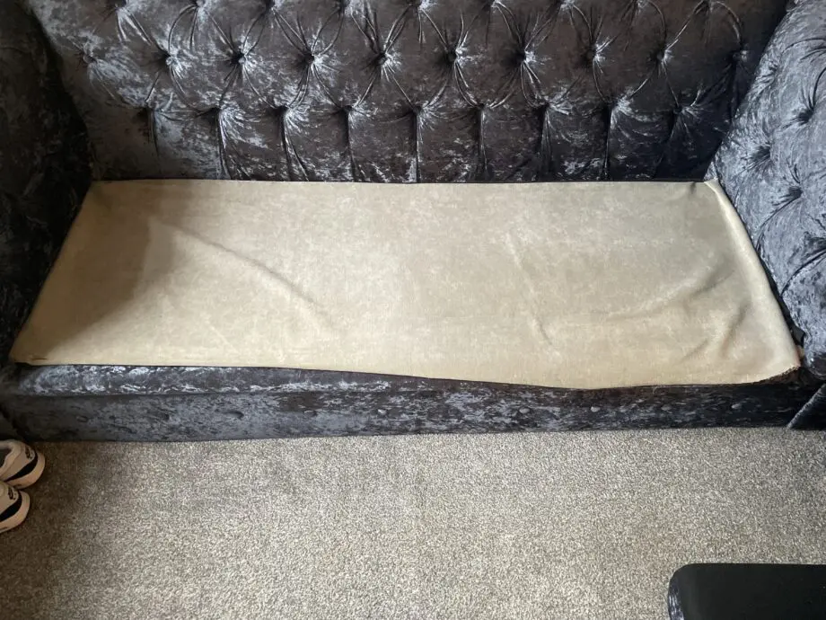 Blue Chesterfield 3 seater+ chair