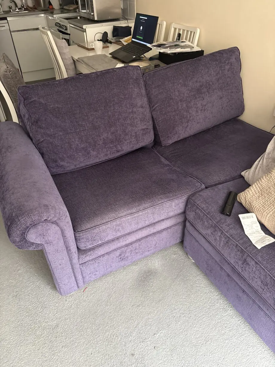 two 2 seater sofas