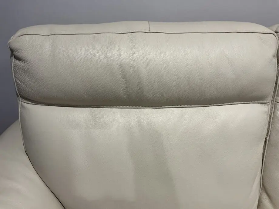 Natuzzi cream 2 seater leather sofa