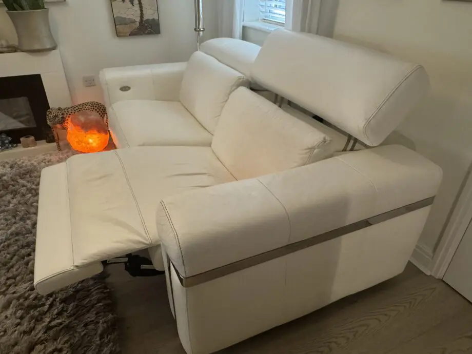 Marinelli Double Cream Recliner Sofa