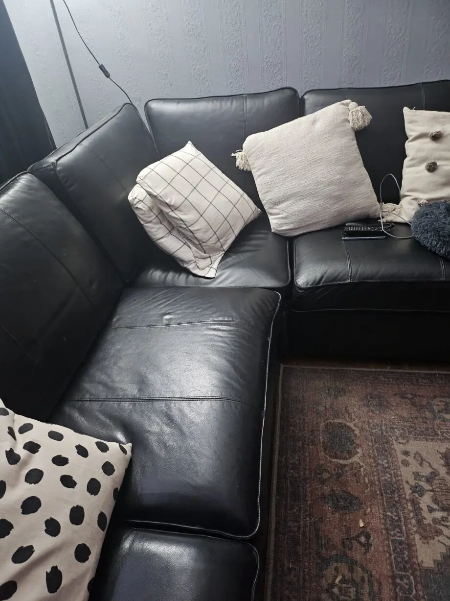 Ikea Leather 5 seat sofa