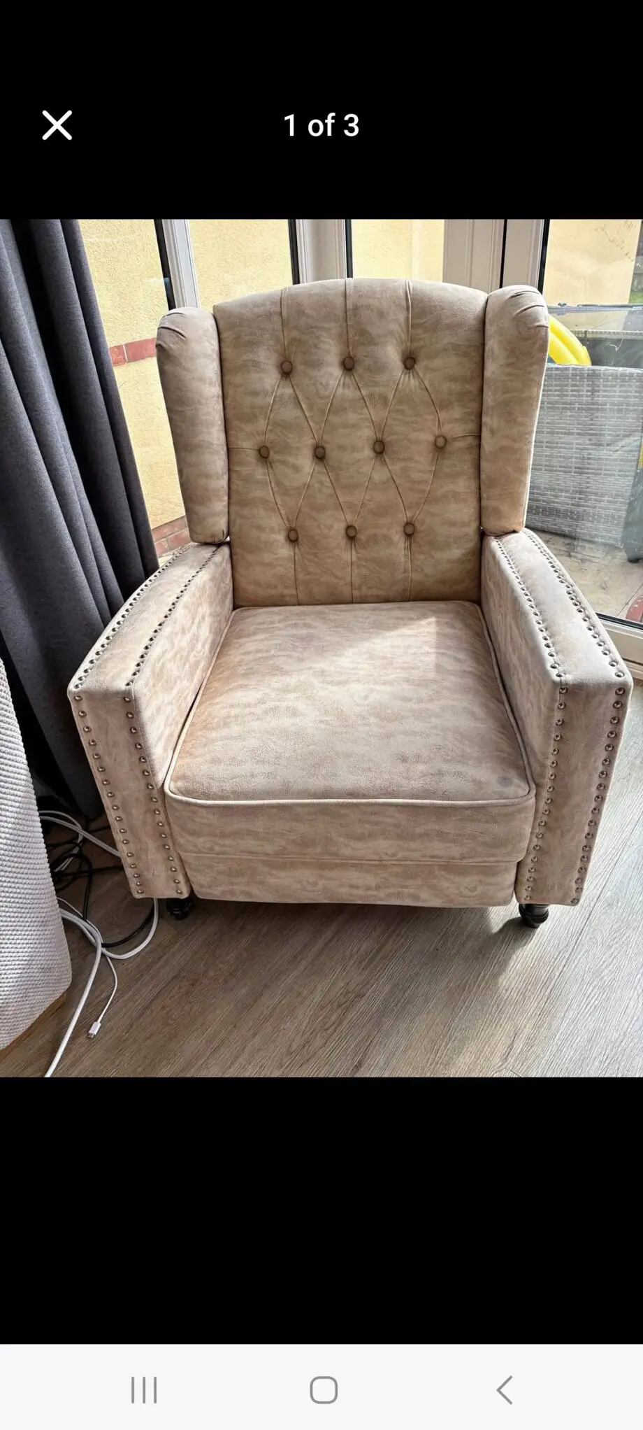 Manual recliner chair
